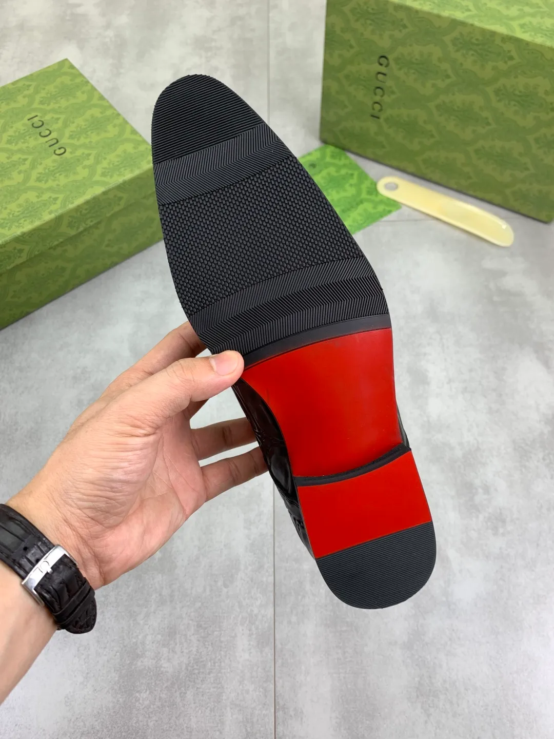 Men's Men's Shoes 💰P500 [New Style] 💰💎💎💎 [Gucci] GUCCI high-end men's formal business leather shoes, original order 1:1! Original imported high-end calfskin, original metal buckle, imported first-layer pigskin lining for feet, original high-end outsole, men's shoe size: 38-44
